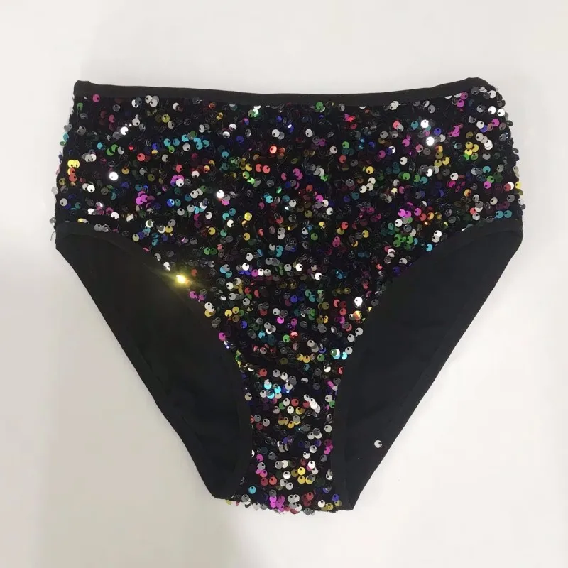 

Блестящие бело-красные шорты с пайетками для выступлений в барах и ночных клубах, танцевальные трусы для гоу-гоу танцовщиц, костюм для джазовых танцев