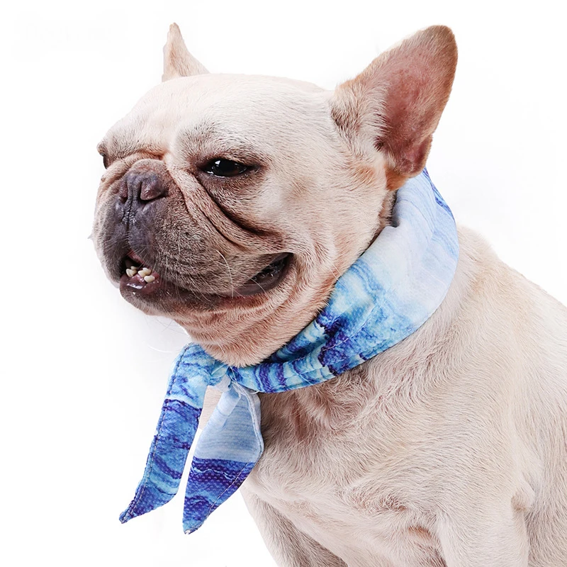 Blue Gel-coated Cool Pet Scarf - Summer Cooling Gadget For Pets Doggy Headband Outdoor Anti-sunstroke Pet Accessory Comfortable - view 5