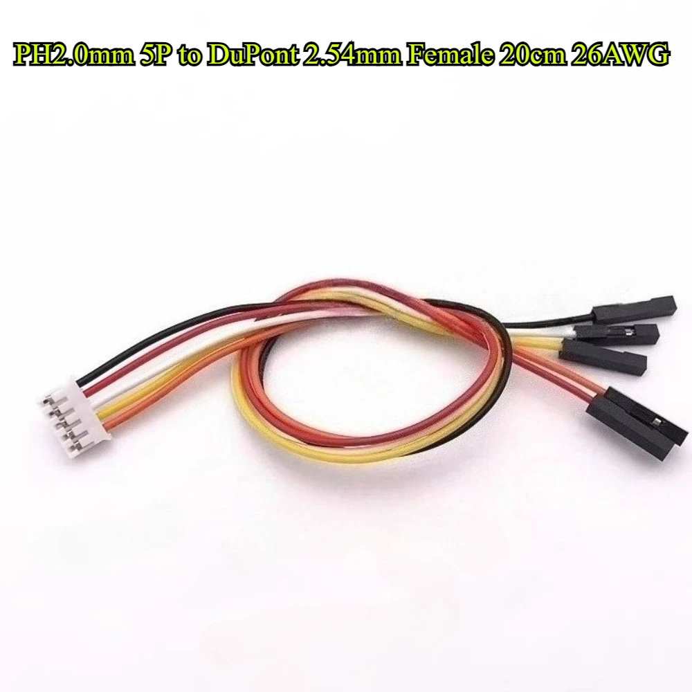 5/10/30/50 шт./лот PH2.0 мм 2P/3P/4P/5P/6P штекерная головка к DuPont 2,54 мм 1P гнездовые провода соединительный кабель для материнской платы 20 см 26AWG