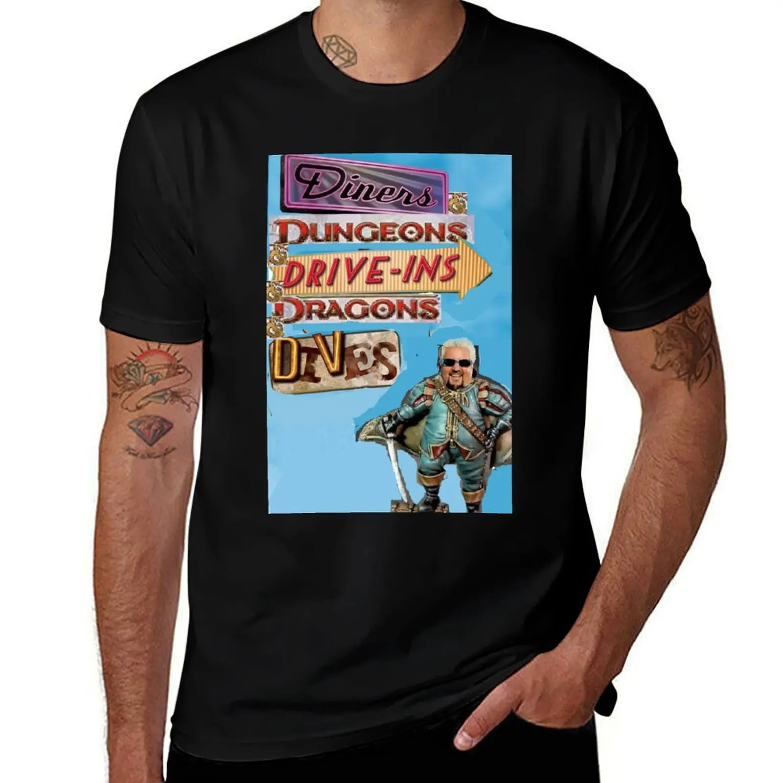 

Diners Dungeons Drive-Ins Dragons Dives T-Shirt cotton t shirts high quality t shirt personalised