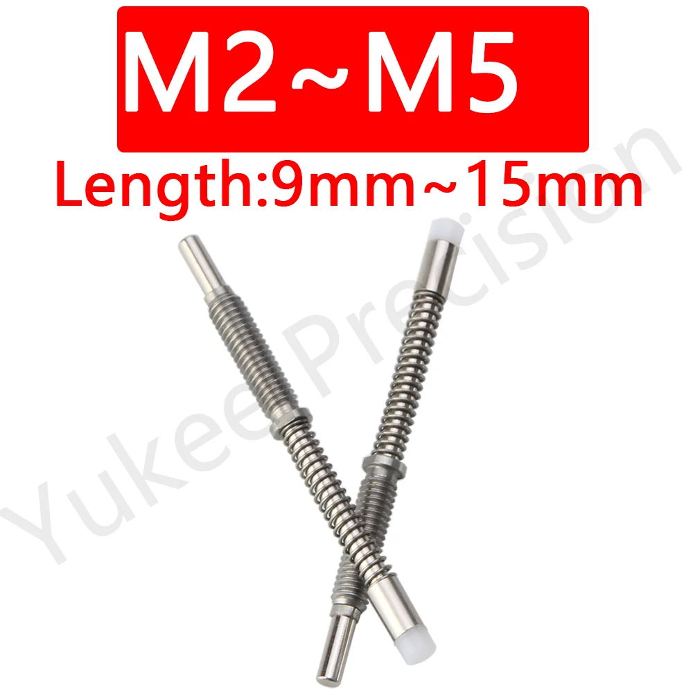 

YK531 Freight Free Buffer Elastic Positioning Column Plastic Head Retractable Spring Pin Flat Head Shock Absorber Spring Plunger
