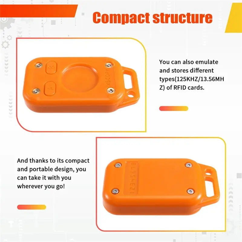 Y22A-Restart Chameleon V2.0 125Khz 13.56Mhz RFID Emulator Smart Chip Reader+ 2CUID Keychain Chameleon Ultra Card Duplicator