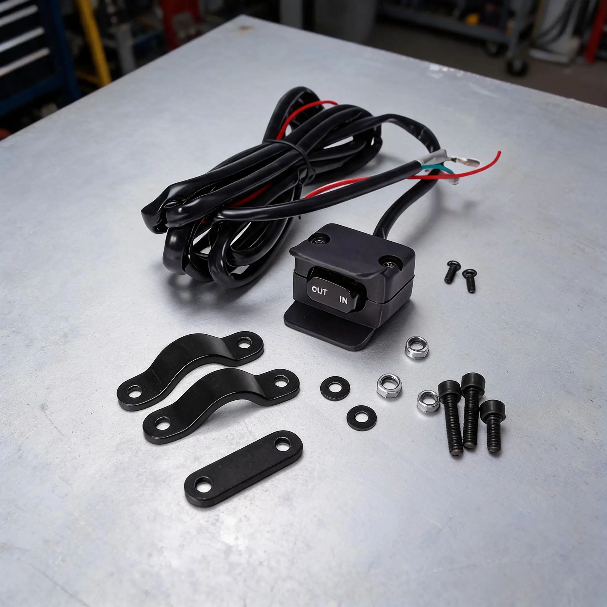 12V Winch Rocker Thumb Switch With Mounting Bracket Quick Connect Manual Rocker Arm Thumb Switch Power Tools Accessories