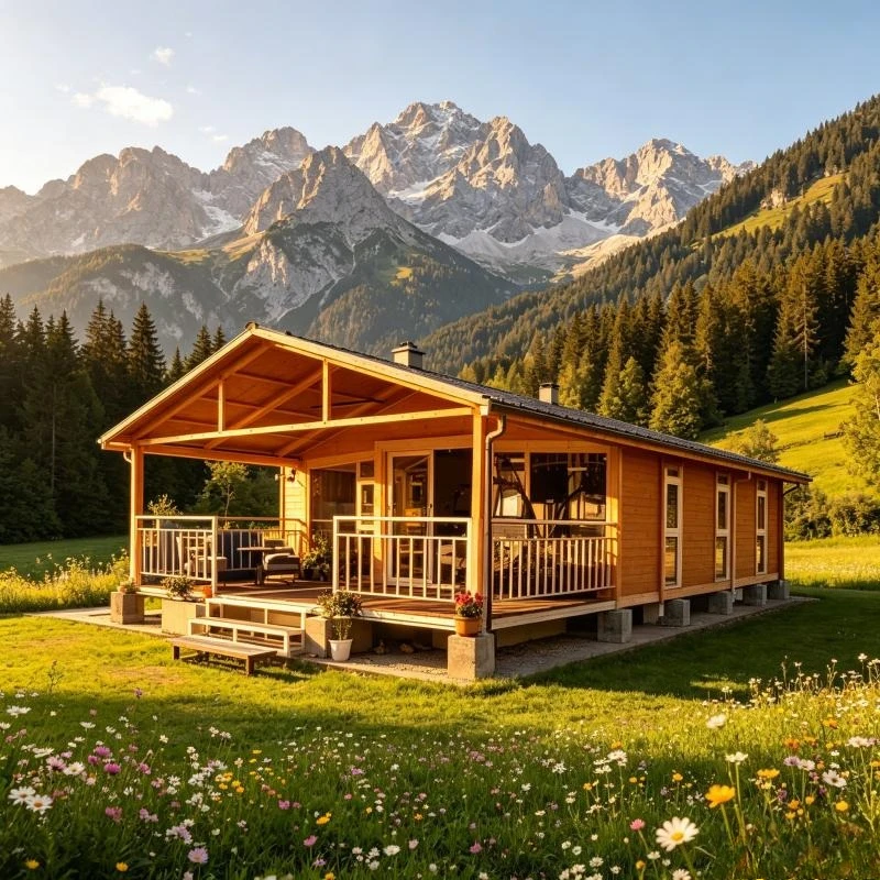 40ft Expandable Container Houses Prefabricated Modular Houses Steel Structure Prefabricated Houses Villas Custom-made