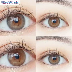 OVOLOOK-2pair/pcs Natural Lenses Contact Lenses for Eyes Beauty 10 Tone Natural Pupil Eye Color lens Yearly Use 14.2/14.5mm