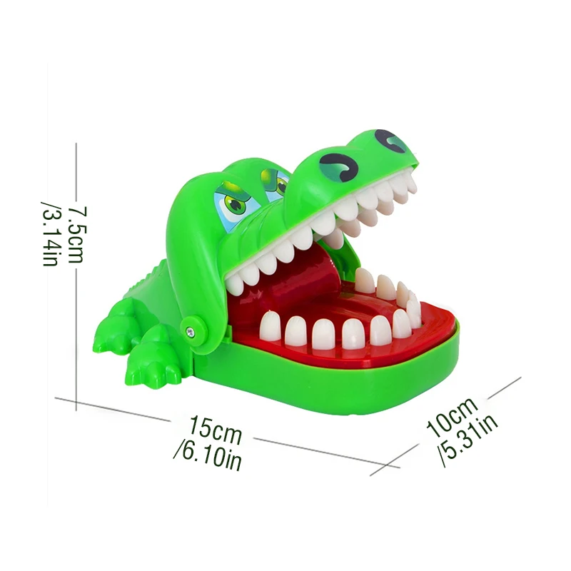 Crocodile Teeth Toys Children's Crocodile Bites Fingers Reaction Training Novelty Children's Lucky Game Trick Decompression Toy