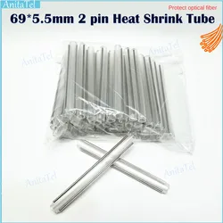 60x5.5mm Fiber Optic Fusion Protection Splice Sleeves Heat Shrink Tube Fiber Optic Hot Melt Tube For Drop Cable