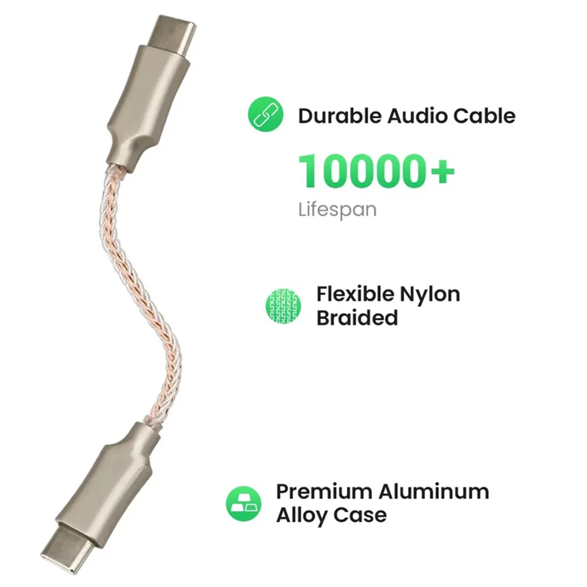 Dac Cs43131 Dsd256 Hoofdtelefoonversterker Usb Type C Naar 3.5Mm Uitgang Aux Adapter Hifi Audio Chip Amp Decoder Voor Android