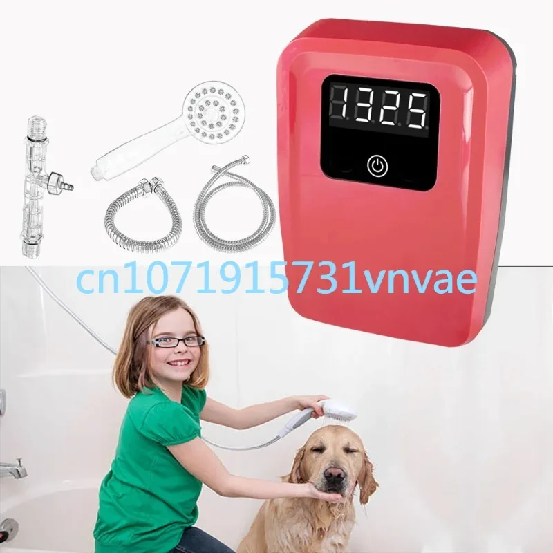 AQUAPURE Patented Pet Ozone Shower Auto Ozone Skin Therapy Washing Dog Spa Ozone with Shower Head