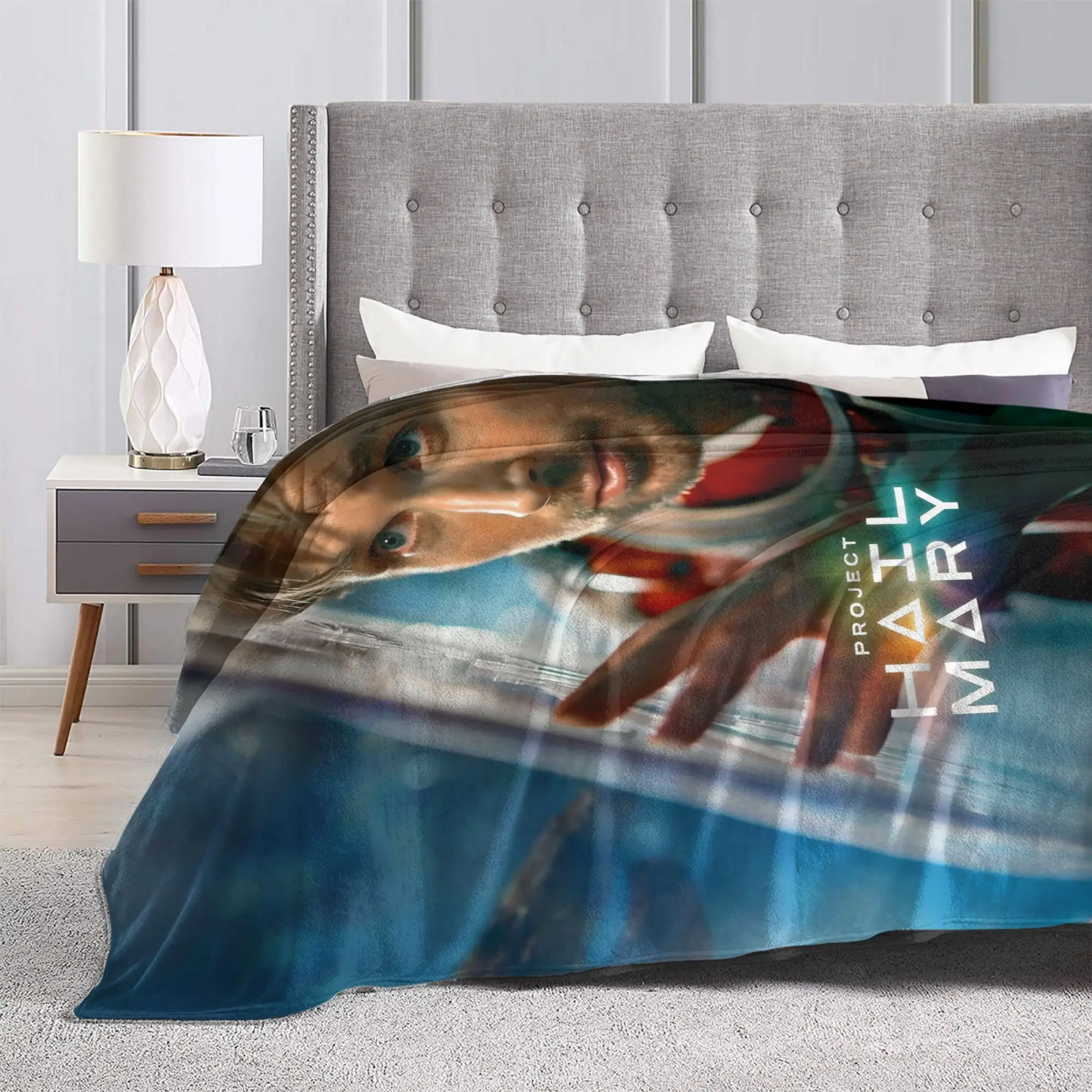 Project Hail Mary Gosling Rockys Blanket Fleece  Lightweight Thin Throw Blanket for Bed Bed Rug