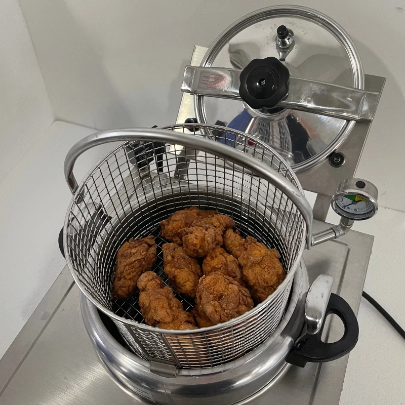 

High Pressure Fried Chicken Commercial Electric Fryer Countertop Fryer Single Cylinder Fried Chicken Oven Large Capacity