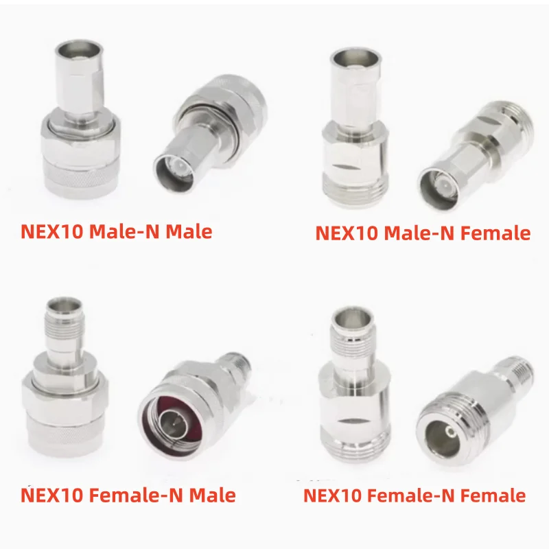 

1PC Adapter N to NEX10 Male Female plug jack low pim test Adaptor RF Converter DC-6GHz