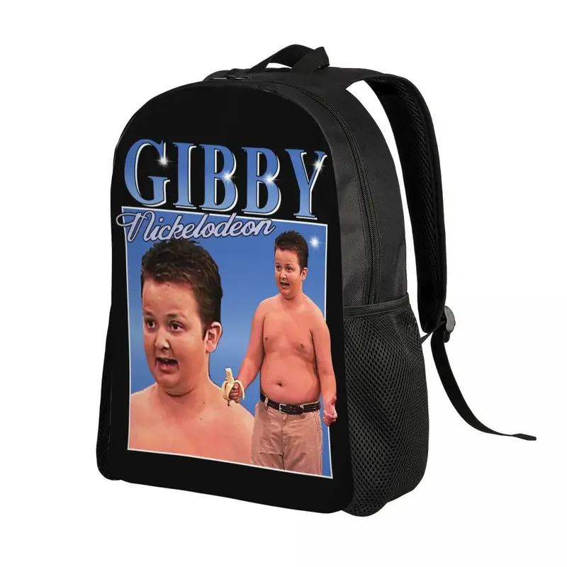 Funny Gibby Meme Icarly Backpacks for Girls Boys TV Show Noah Munck School College Travel Bags Women Men Bookbag 15 Inch Laptop