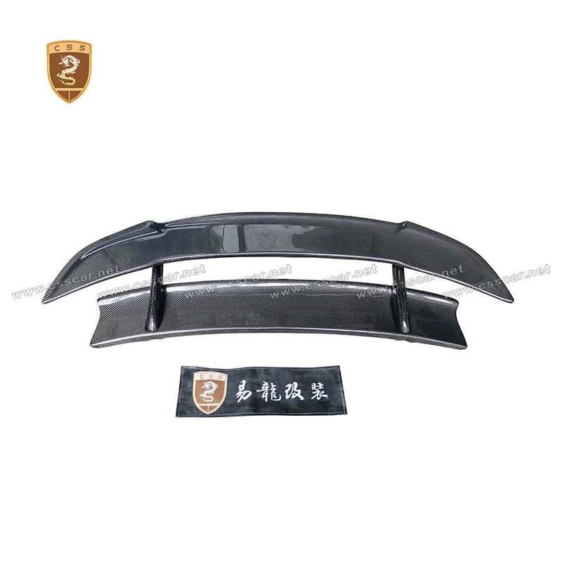 Car Styling For McLaren 650s High Tail Wing DM Style Carbon Fiber Trunk Lid Lip Spoiler Base Bracket 650s Rear Wing Dropshipping