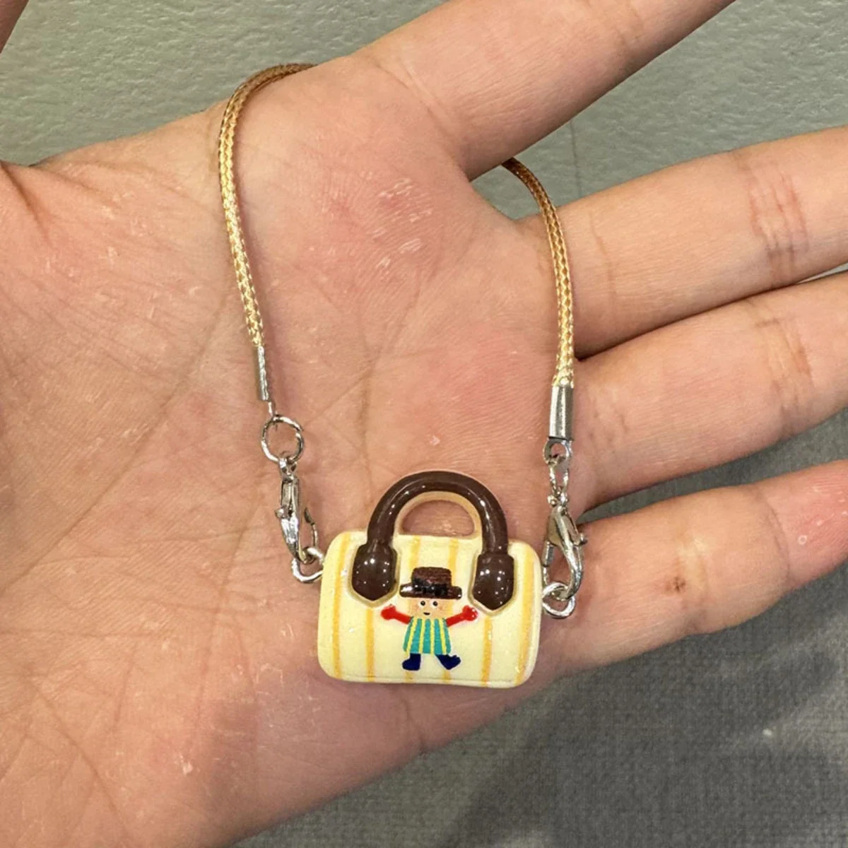 2026 Mini multi-color simulation cartoon handbag earrings fashionable cloth doll crossbody bag