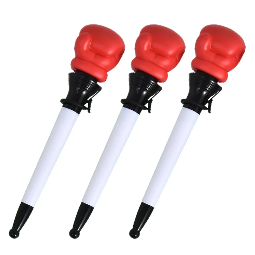 

3 Pcs Boxing Pen Ball Pens Fist Student Accessory Ballpoint Portable Mini Shape Bounce