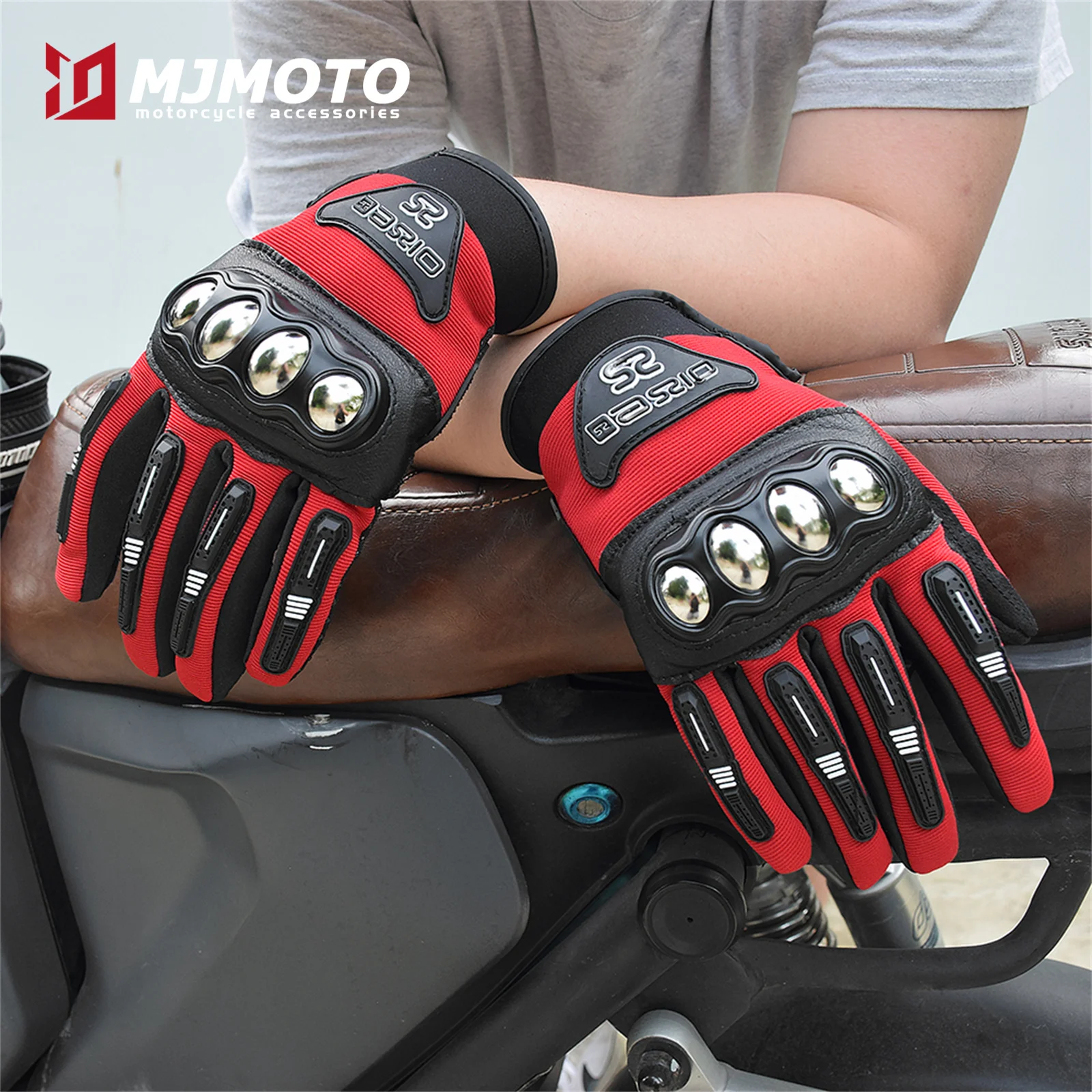 Motorcycle Gloves Breathable Racing Gloves Steel Protective Motorcyclists Riding Gloves Touch Screen Moto Biker Gloves Summer