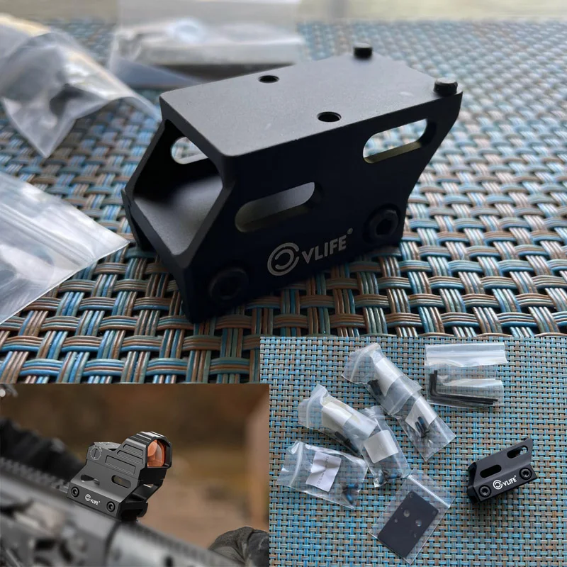 

CVLIFE Red Dot Riser Mount Mini Reflex Sight Footprint Fit Picatinny Rail 21/23/25MM Optic Riser Plate