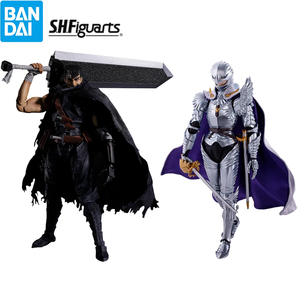 In Stock Bandai SHFiguarts Berserk Guts Berserker Armor Griffith Hawk of Light Action Collectible Figure Anime Model Toys