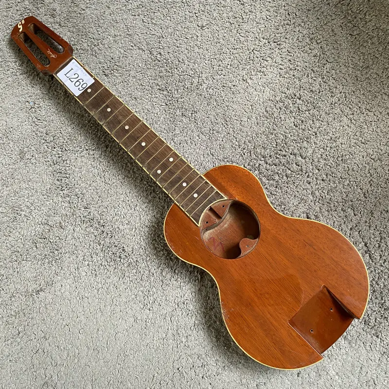 L269 Taiwan‑made Mini Guitar Semi‑finished DIY Assembly Travel Guitar Set, No Accessories Included, Norway G‑Sharp Brand