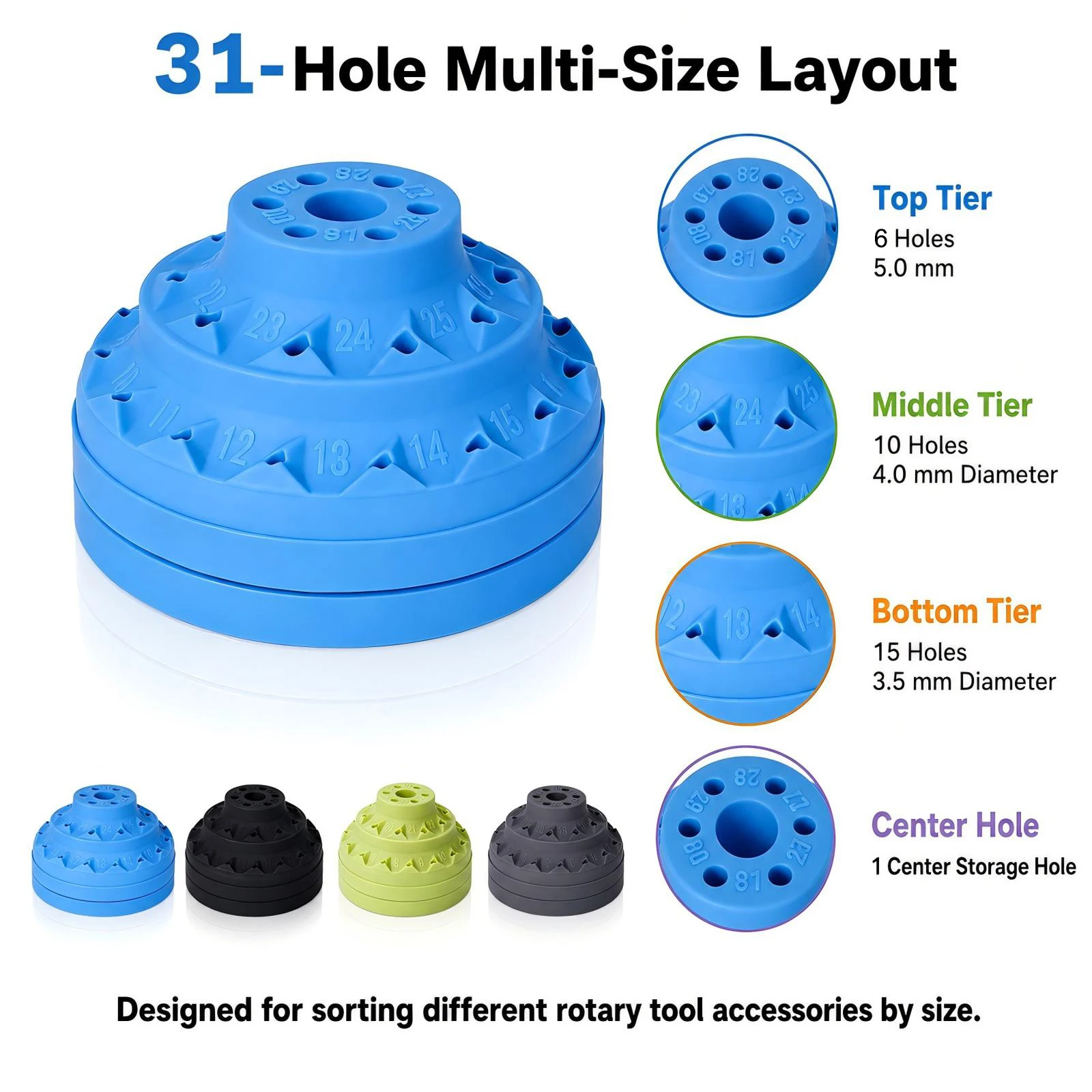 PHYHOO 4 Color Plastic Storage Box Stackable Desk Organizer Drawer Bin Container For Jewelry Tools Crafts Beads Office Sorting C