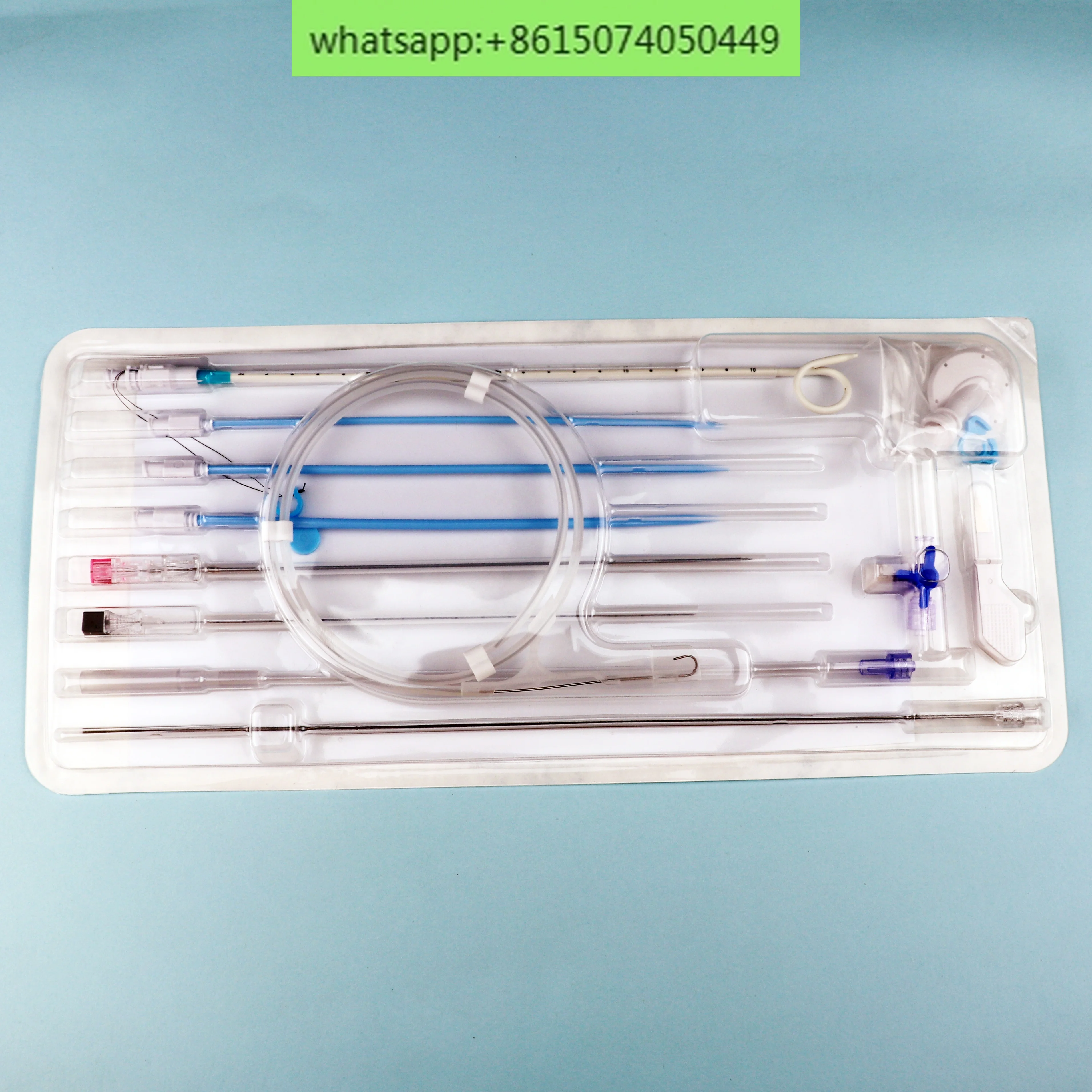 Disposable kidney pigtail tube kit percutaneous nephrostomy drainage catheter kit