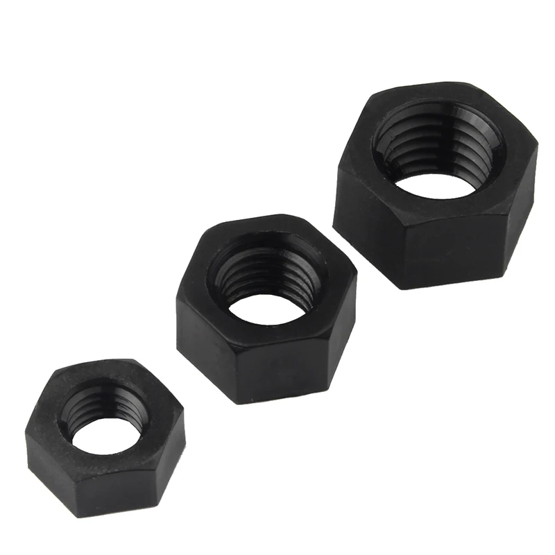 5-50 Stück M2 M2.5 M3 M4 M5 M6 M8 M10 M12 M14 M16 M18 M20 Weiße oder schwarze Kunststoff-Nylon-Sechskantmuttern DIN934 – Detail 4