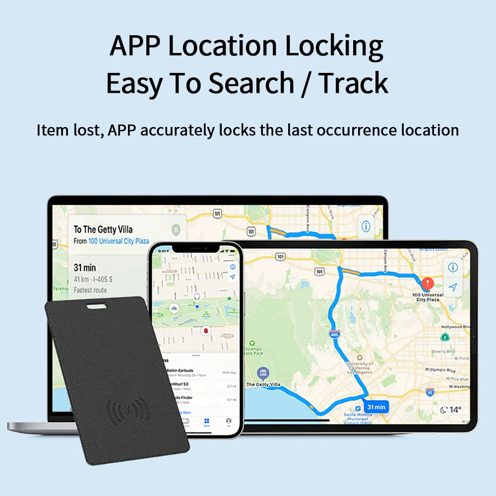 การ์ดติดตามกระเป๋าสตางค์ ตําแหน่ง GPS บางเฉียบ แท็กป้องกันการสูญหายอัจฉริยะสําหรับ iPhone ค้นหาอุปกรณ์ชาร์จไร้สายที่รองรับ Bluetooth ของฉัน