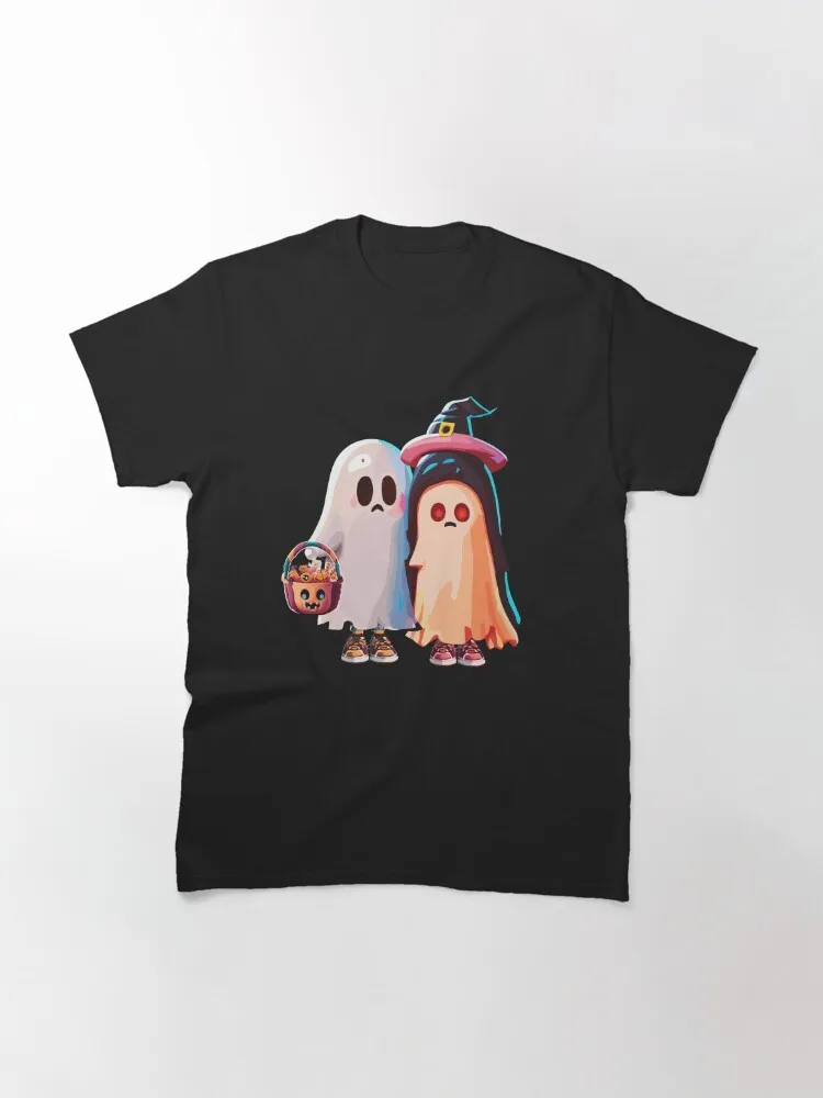 Cute Ghost Costume Cartoon - Trick Or Treating Kids Classic T-Shirt