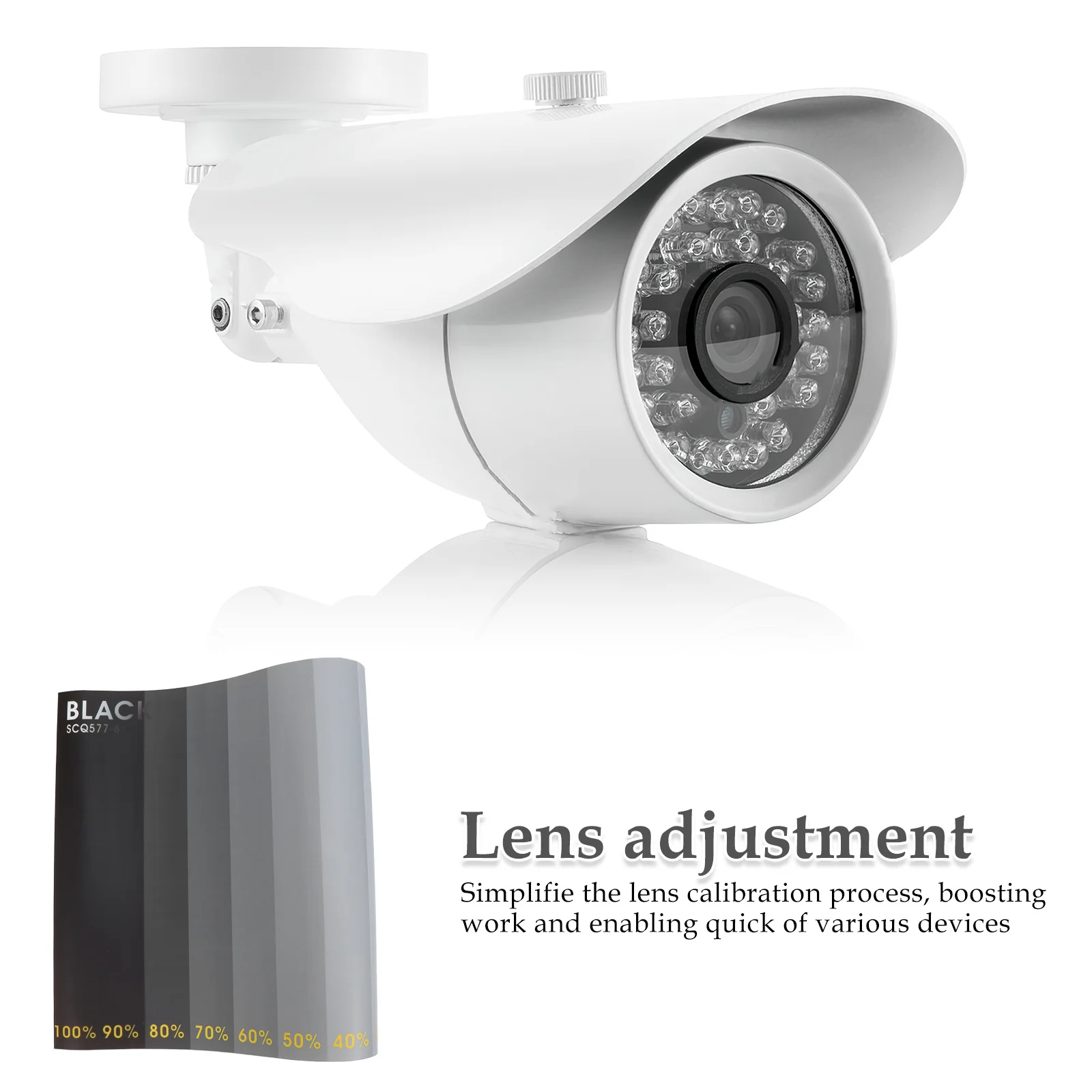 Surveillance Calibration Card High-Resolution Lens Test Chart Camera Focus Adjustment Color Accuracy Testing Cctv System Monitor