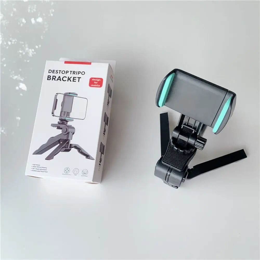 

Stable Plastic Mobile Phone Stand Tripod Foldable Adjustable Table Top Phone Holder Portable Phone Rack Video Calls