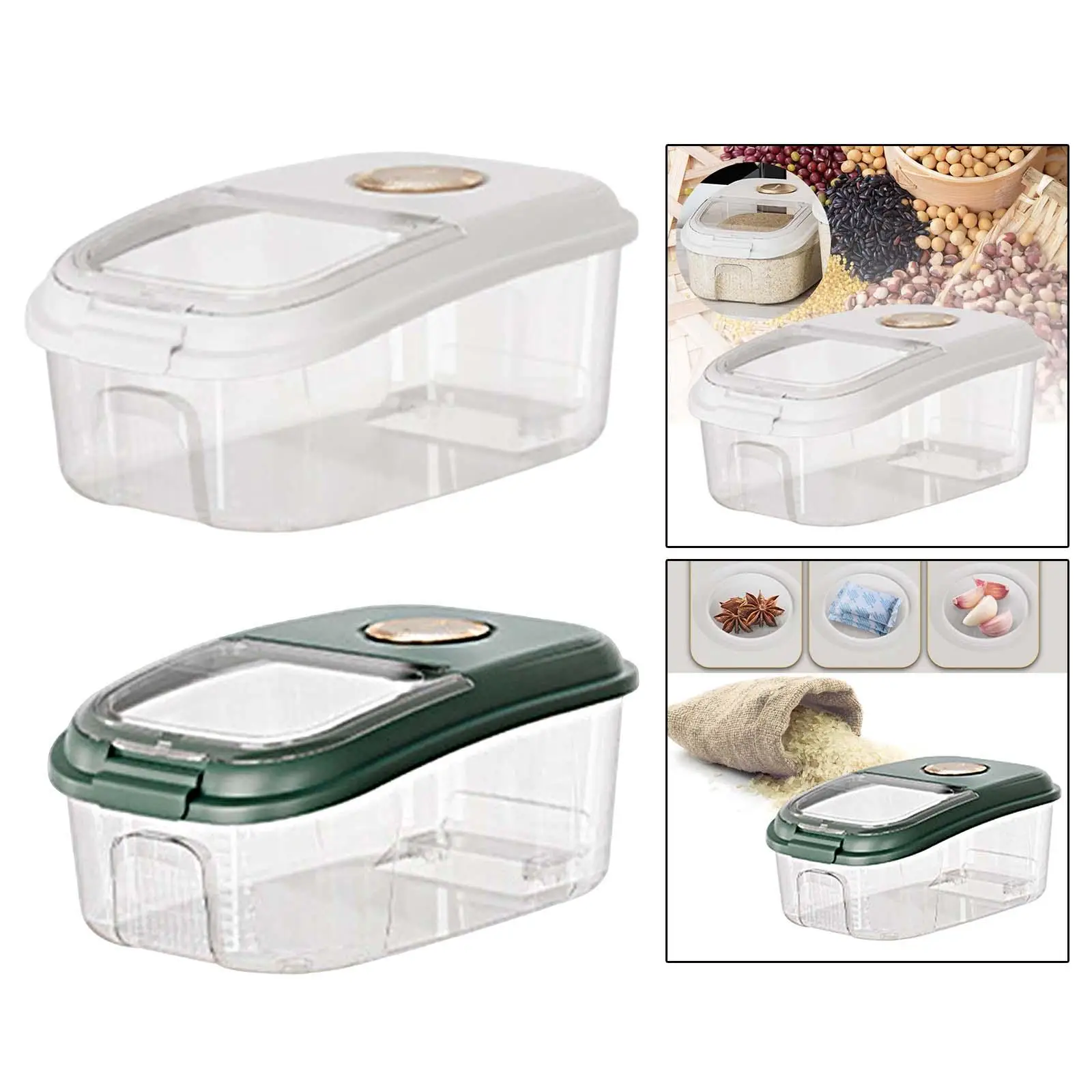 

Multifunctional rice storage food container boxes storage container