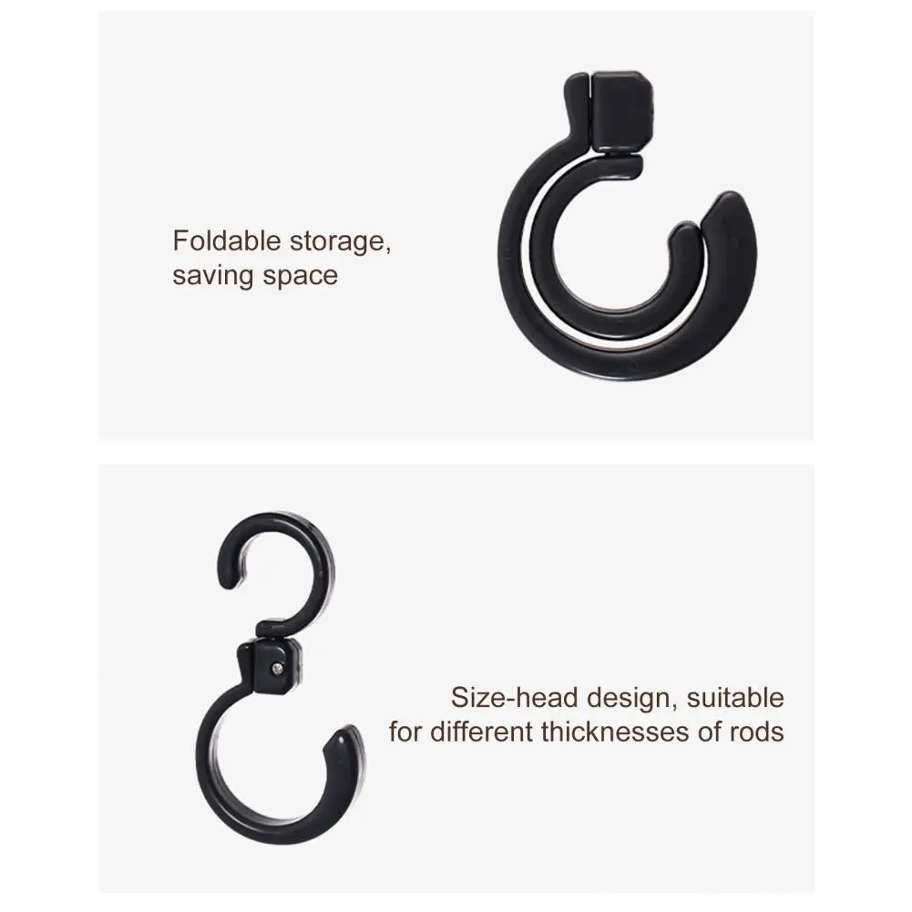Impact-resistant Storage Hook Hanging Hook 360-degree Rotating Multi-functional Hook Portable Travel Clothes Hanger Compact