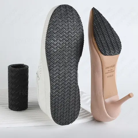2Pcs Rubber Soles Replacement for Bottom of Shoes Grip Anti-Slip Sticker for High Heels & Sneakers Out Sole Repair Self-adhesive