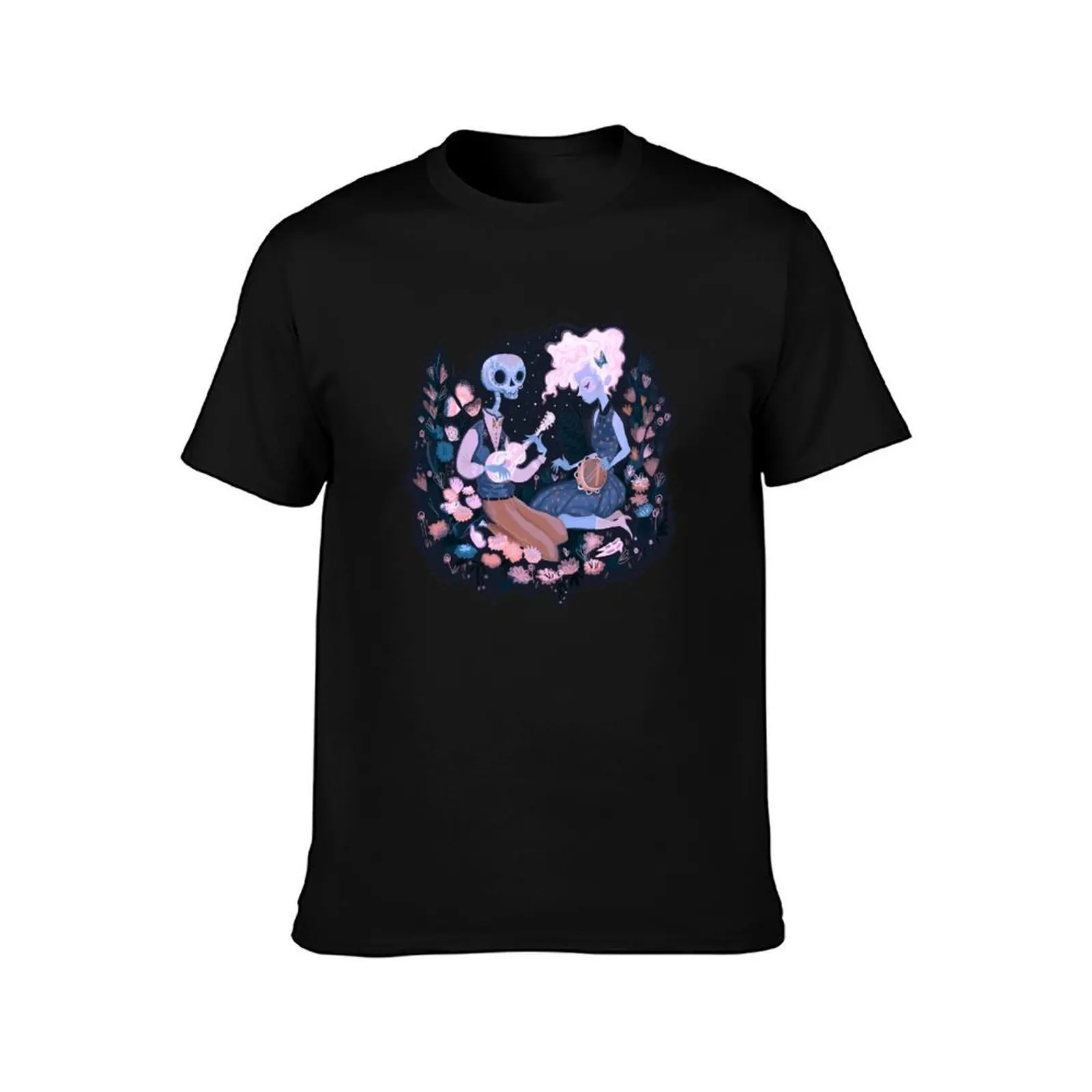 Rhythm of Grief (Day of the Dead) T-Shirt, Summer Casual Cotton Tee, Oversized Streetwear Tops, Vintage Graphic Print