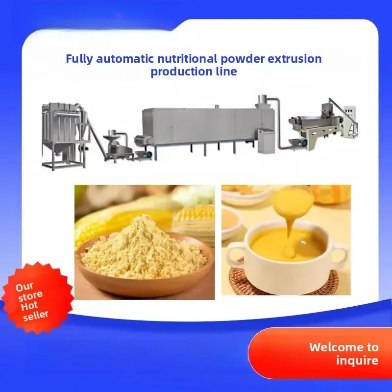Instant nutritious rice flour puffing machine, nutritious flour production line, black sesame paste equipment