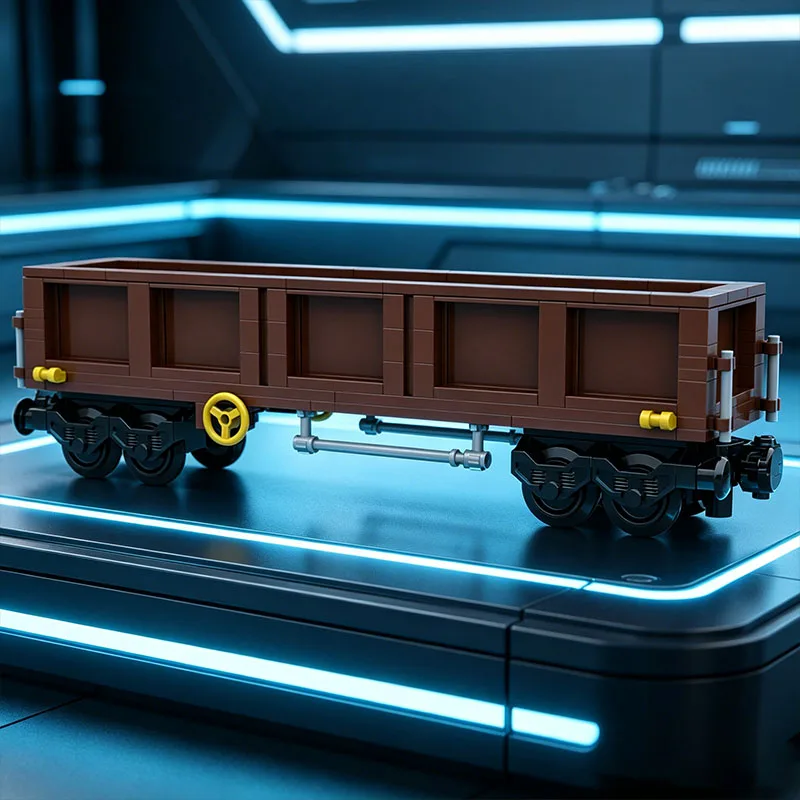 NEW 141PCS MOC City Open Coal Wagon Car Tank Train Model DIY Creative Ideas Technology Child Toy Assembly Puzzle Birthday Gift - view 6
