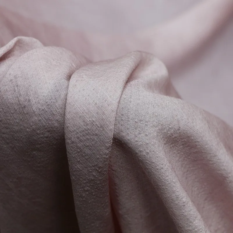 

19 Mu silk Tussah fabric dirty dye cold stir-fried pigment elegant