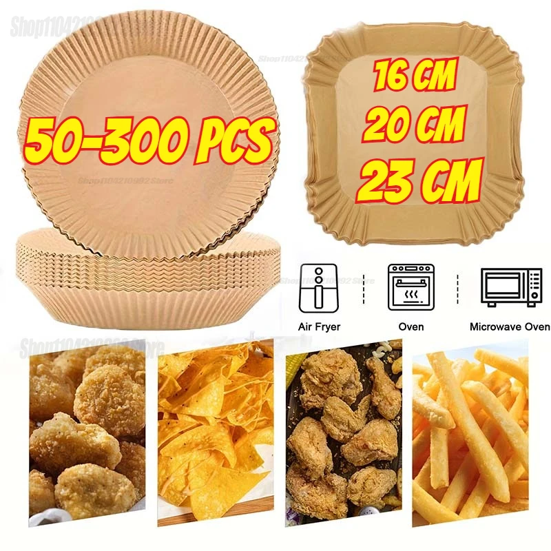 Air Fryer Disposable Paper Liner for Cooking Baking Nonstick Parchment Baking Oven Paper Kitchen Accessories Food Waxed Paper