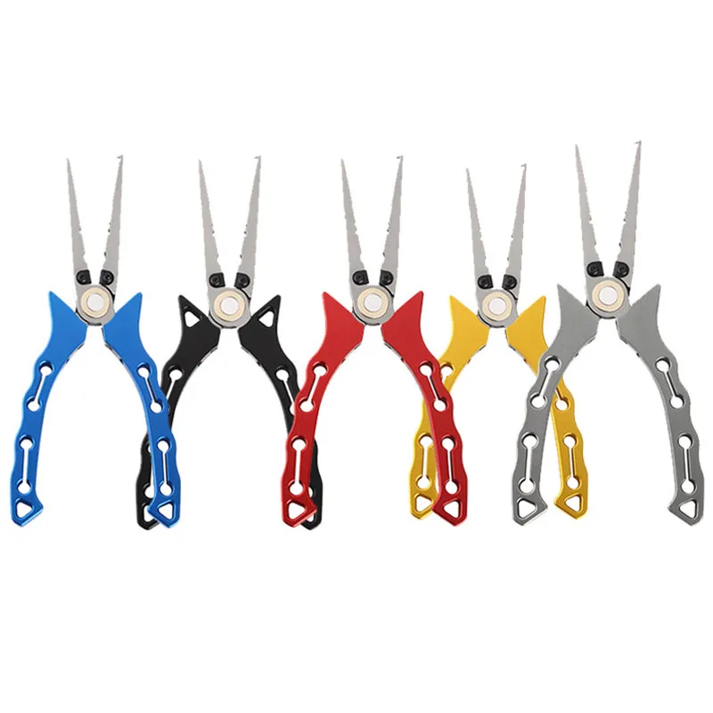 Fishing Pliers Line Cutter Multifunctional Knot Aluminum Alloy Scissors Hook Remover  Fishing Equipment for Sea Tackle