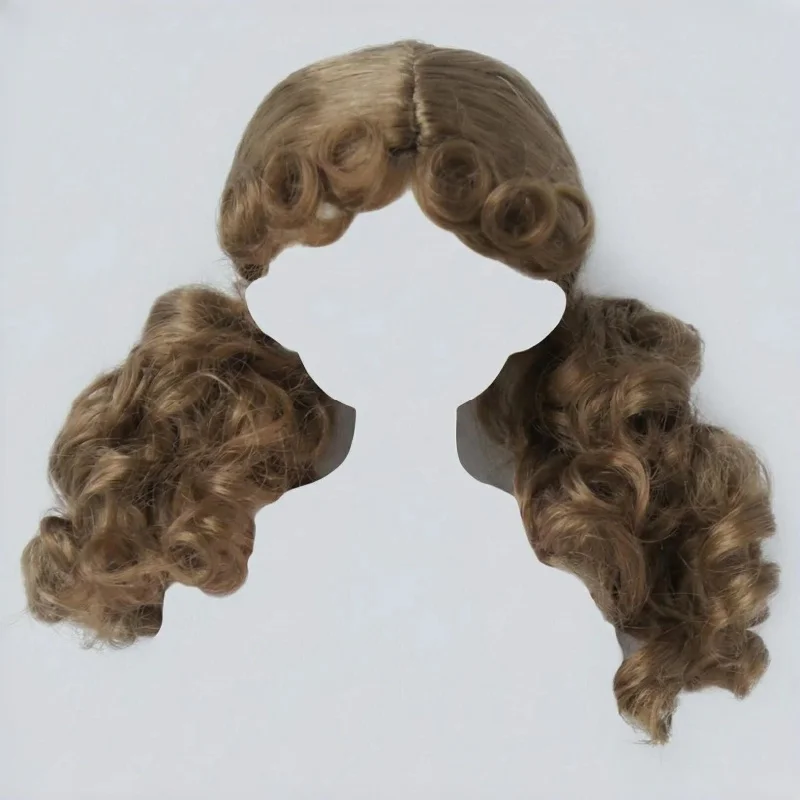 

JD724 OB11 1/8 1/6 1/4 двойной рулон лапши быстрого приготовления пони синтетический мохер BJD парики YOSD MSD Lati желтые аксессуары для кукол