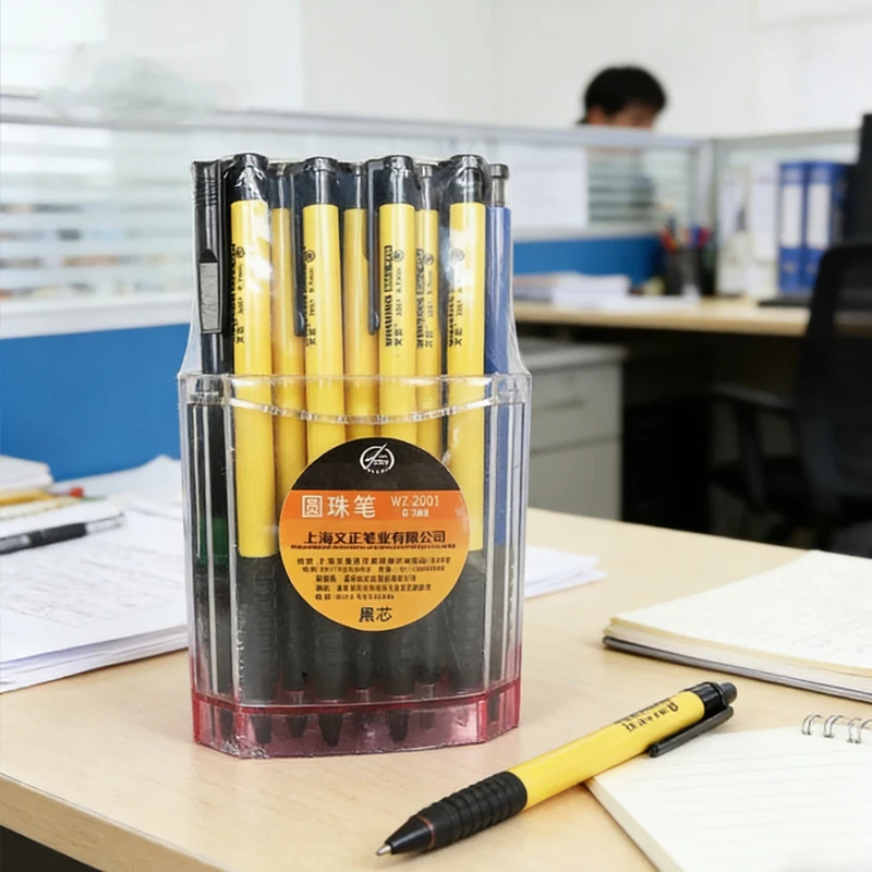 

40pcs Multi Colored Ballpoint Pens Press-type Ballpoint Pens Anti-drop Office Supplies for Primary School Teachers stationery