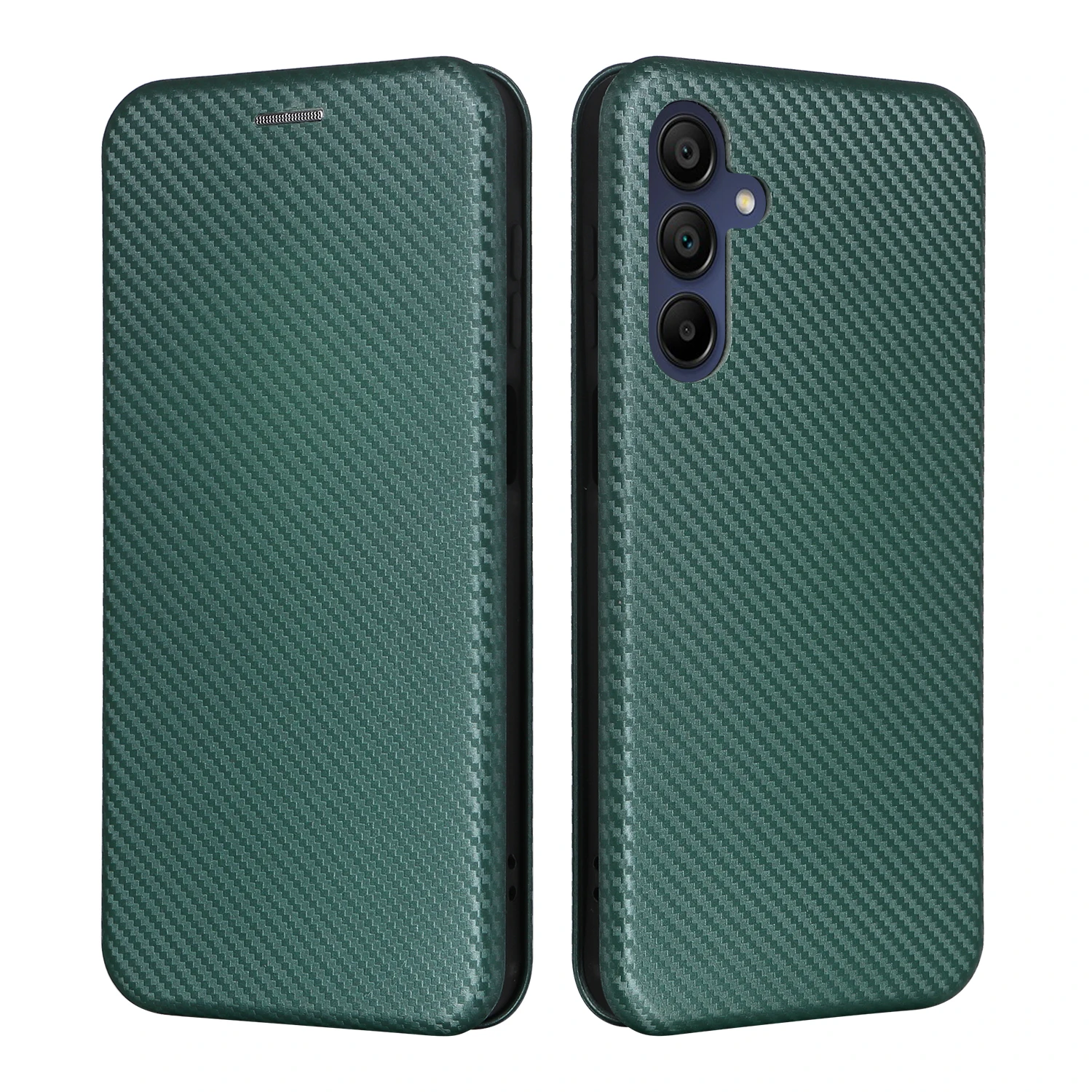 

Flip carbon fibre Leather Cover For Samsung Galaxy A16 A06 A25 A55 A15 A05 A05s A14 A24 4G 5G Card Slot shockproof phone Case
