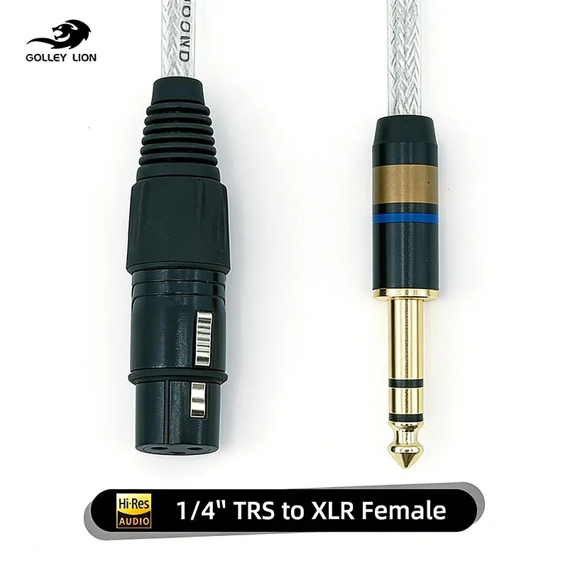 XLR To 6.5mm Audio Cable Microphone Balanced Analog Audio Cord XLR Female To 6.5 Jack for Computer Phone Speaker Amplifier 5M