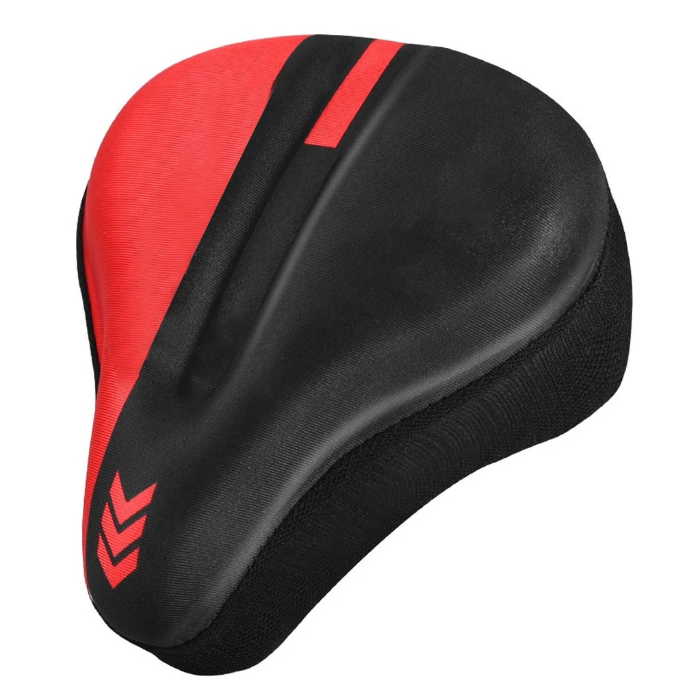 For Night Riding Black Red Bicycle Seat Cover Comfortable Bicycle Seat Cover Bicycle Seat Cover Cycling Cushion
