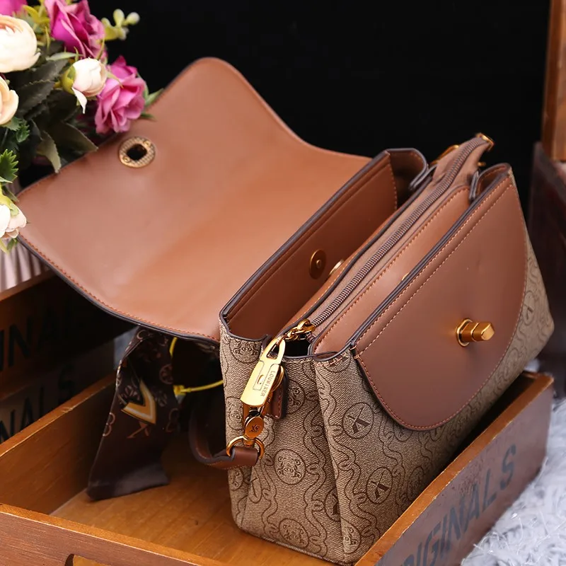 Torebka damska 2023 zimowa nowa starszy projektant torebka prawdziwa skรณra retro torba torba crossbody na jedno ramiฤ