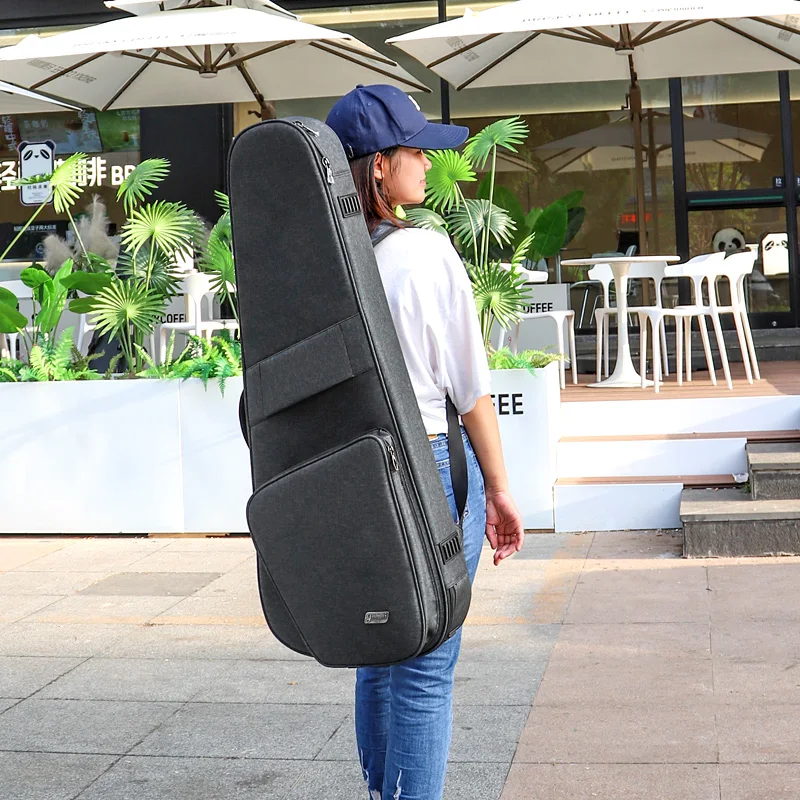 Custom Logo Waterproof 36 Inch Headless Electric Guitar Gig Bag 30mm Foam Padded Soft Case For Kids Beginner Lead Guitar