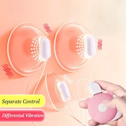 Nipple Vibrator for Women 10 Frequency Vibration Nipple Clamps Sucking Stimulator Massager Sex Toys for Adult Couples Pleasure