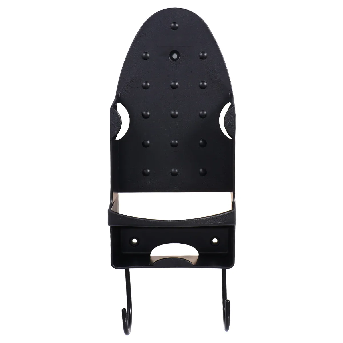 1Pcs Wall Mounted Wide Ironing Board Holder Stainless Steel Heat Resistant Strong Hook Iron Board Organizer Electric Iron Holder