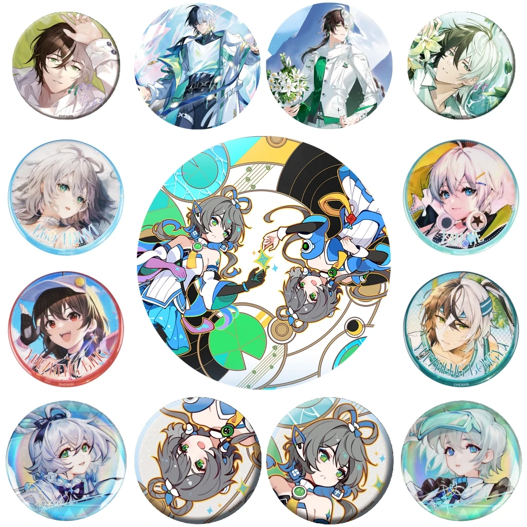 58 مللي متر أنيمي Vsinger لوه Tianyi ياماها Yuezheng Longya تأثيري حلي شارة دبوس SPTE صفيح بروش ﻿   دعامة عيد الميلاد جيلف